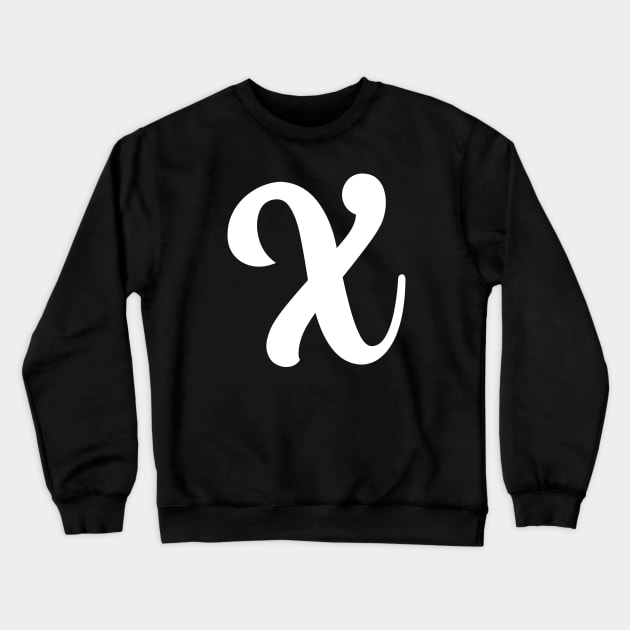 Letter X Crewneck Sweatshirt by Xtian Dela ✅